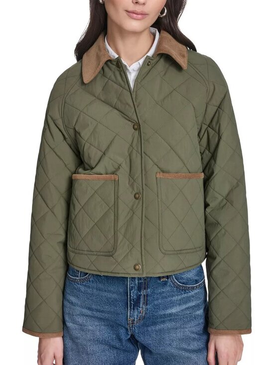 Levi's Jackets & Blazers - New w/ Tags Levi's Women's Olive Diamond Quilted Jacket Work Jacket Size XS